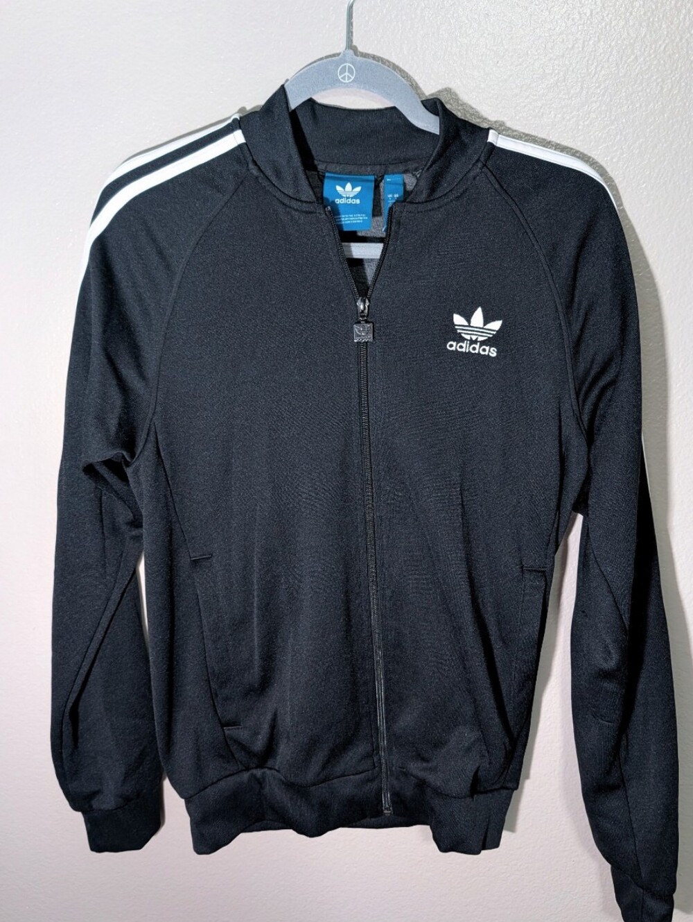 Adidas Men's Essentials 3-Stripes Tricot Athletic Track Jacket Full Zip Size S